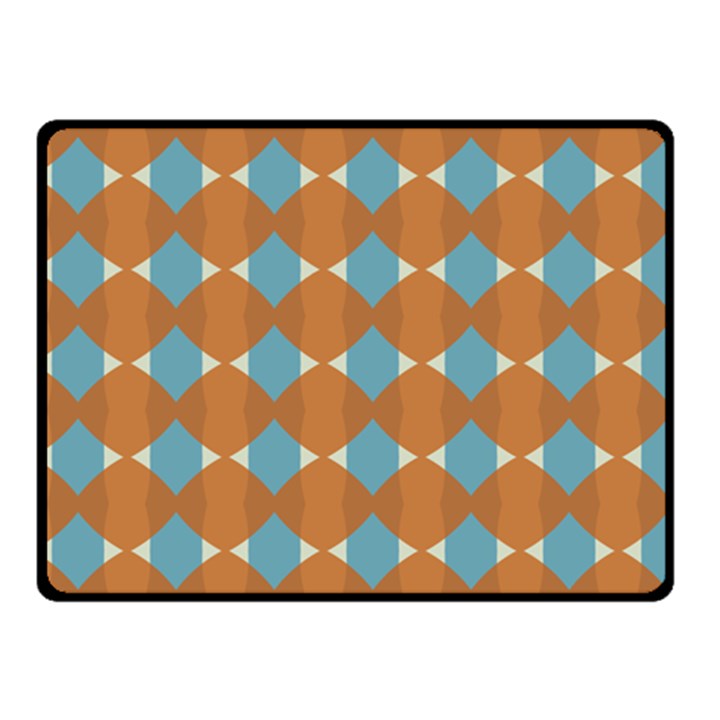 Pattern Brown Triangle Fleece Blanket (Small)