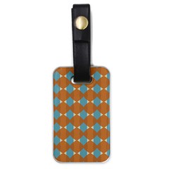 Pattern Brown Triangle Luggage Tag (one Side)