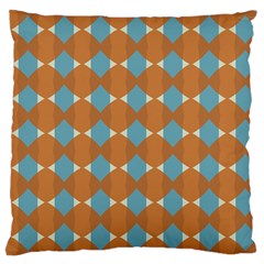 Pattern Brown Triangle Large Cushion Case (two Sides)