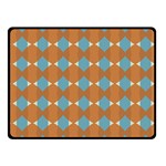 Pattern Brown Triangle Double Sided Fleece Blanket (Small)  45 x34  Blanket Front