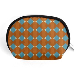 Pattern Brown Triangle Accessory Pouch (medium)