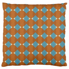 Pattern Brown Triangle Large Flano Cushion Case (two Sides)