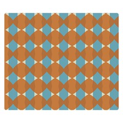 Pattern Brown Triangle Double Sided Flano Blanket (small) 