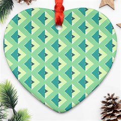 Background Chevron Green Ornament (heart) by HermanTelo