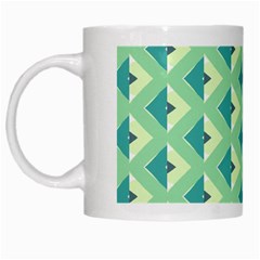 Background Chevron Green White Mugs by HermanTelo