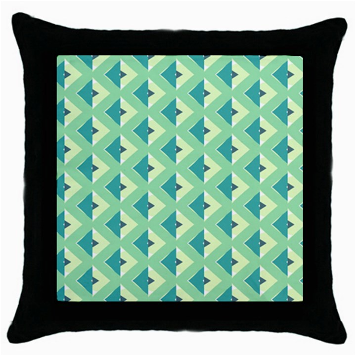 Background Chevron Green Throw Pillow Case (Black)