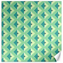 Background Chevron Green Canvas 12  X 12 