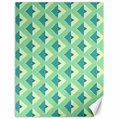 Background Chevron Green Canvas 18  X 24 