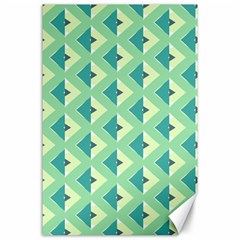 Background Chevron Green Canvas 24  X 36 