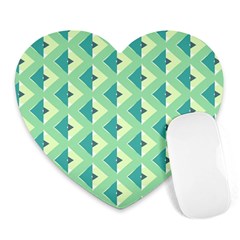 Background Chevron Green Heart Mousepads by HermanTelo