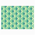 Background Chevron Green Large Glasses Cloth Front