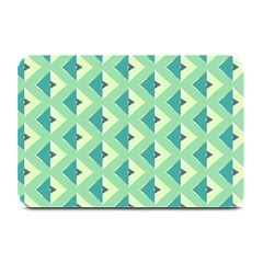 Background Chevron Green Plate Mats