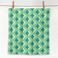 Background Chevron Green Face Towel