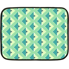 Background Chevron Green Fleece Blanket (mini)