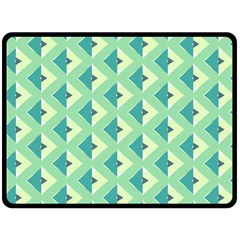 Background Chevron Green Fleece Blanket (large)  by HermanTelo