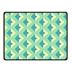 Background Chevron Green Fleece Blanket (small) by HermanTelo