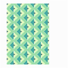 Background Chevron Green Small Garden Flag (two Sides)