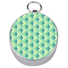 Background Chevron Green Silver Compasses