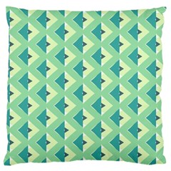 Background Chevron Green Large Flano Cushion Case (one Side) by HermanTelo