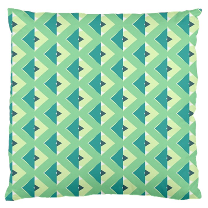 Background Chevron Green Large Flano Cushion Case (Two Sides)