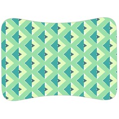 Background Chevron Green Velour Seat Head Rest Cushion by HermanTelo