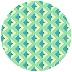 Background Chevron Green Wooden Puzzle Round