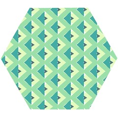 Background Chevron Green Wooden Puzzle Hexagon by HermanTelo