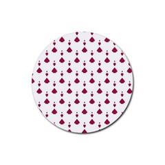 Pattern Card Rubber Coaster (round)  by HermanTelo