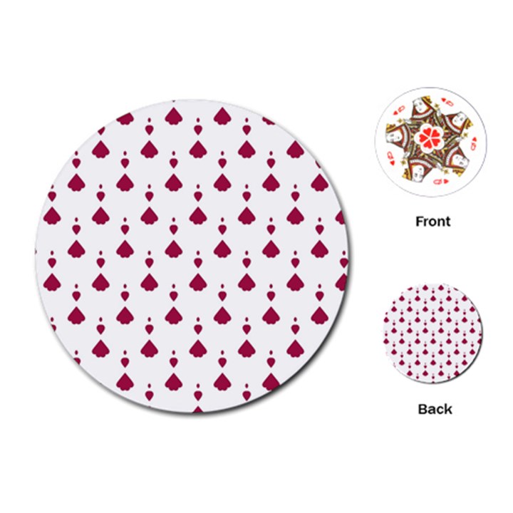 Pattern Card Playing Cards Single Design (Round)