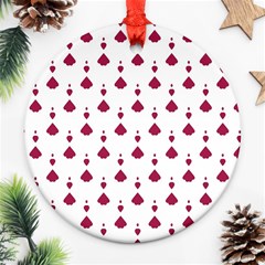 Pattern Card Round Ornament (two Sides)