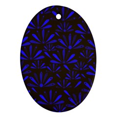 Zappwaits Flower Oval Ornament (two Sides) by zappwaits