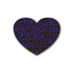 Zappwaits Flower Rubber Coaster (heart)  by zappwaits