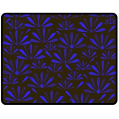 Zappwaits Flower Double Sided Fleece Blanket (medium)  by zappwaits