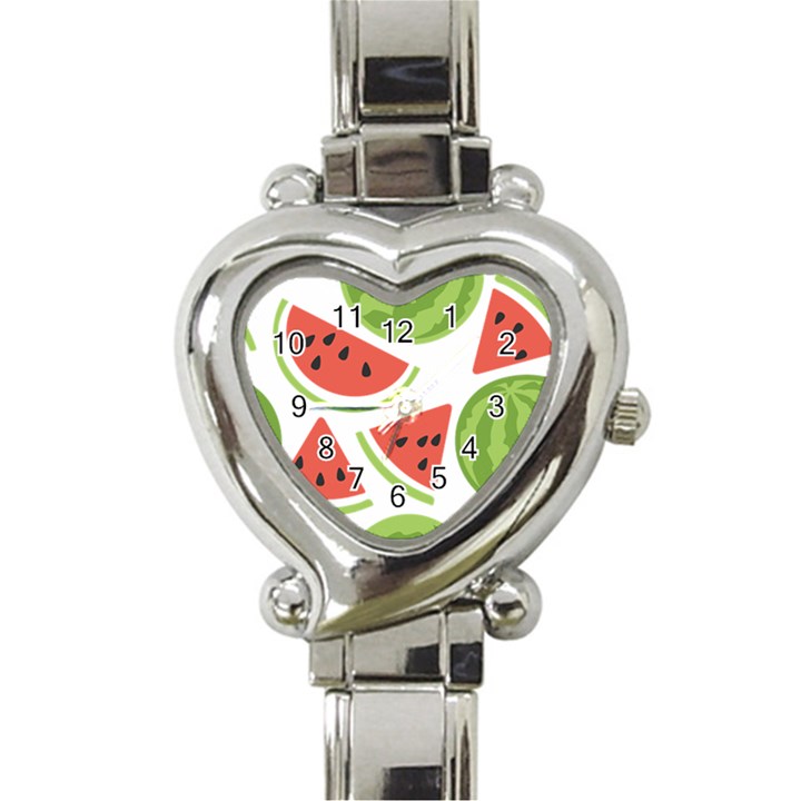 Watermelon Juice Auglis Clip Art Watermelon Heart Italian Charm Watch