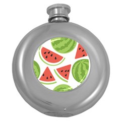 Watermelon Juice Auglis Clip Art Watermelon Round Hip Flask (5 Oz) by Vaneshart