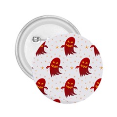 Ghost Halloween Drawing Flower Leaf 2.25  Buttons