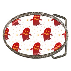 Ghost Halloween Drawing Flower Leaf Belt Buckles