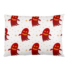 Ghost Halloween Drawing Flower Leaf Pillow Case