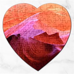 Canyon Arizona Sand Stone Jigsaw Puzzle (heart) by Vaneshart