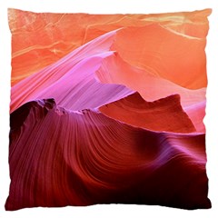 Canyon Arizona Sand Stone Large Cushion Case (two Sides) by Vaneshart