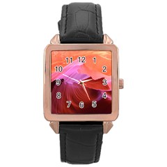 Canyon Arizona Sand Stone Rose Gold Leather Watch  by Vaneshart