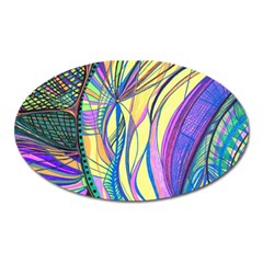 Happpy (4) Oval Magnet by nicholakarma