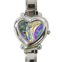 Happpy (4) Heart Italian Charm Watch by nicholakarma