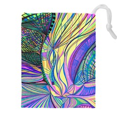 Happpy (4) Drawstring Pouch (4xl) by nicholakarma