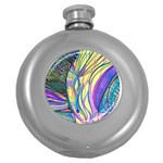 Happpy (4) Round Hip Flask (5 oz) Front