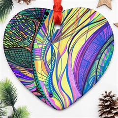 Happpy (4) Heart Ornament (two Sides) by nicholakarma