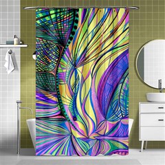 Happpy (4) Shower Curtain 48  X 72  (small)  by nicholakarma