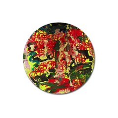 Red Country-1-2 Magnet 3  (round) by bestdesignintheworld