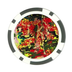 Red Country-1-2 Poker Chip Card Guard by bestdesignintheworld