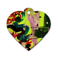 Red Country-1-1 Dog Tag Heart (one Side) by bestdesignintheworld